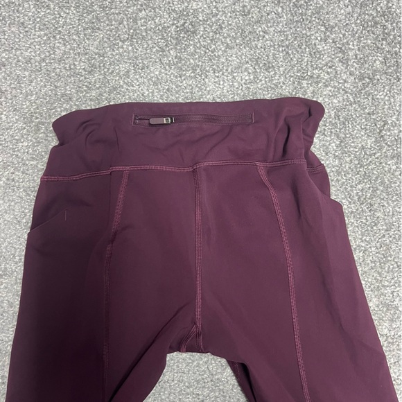 Lululemon Leggings Womens 6 Maroon Pace Rival Crop 22" Inseam Dark Adobe - Picture 9 of 11